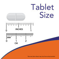 NOW Foods Super Enzymes tablet size, approximately 2 cm (0.8 inch)