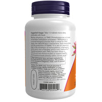 Ingredients and directions panel for NOW Foods TMG 1000mg tablets