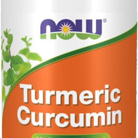 NOW Foods Turmeric Curcumin 665mg Vegan Capsules Ireland - Front of bottle