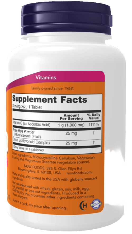 Now Foods Vitamin C-1000 with Rose Hips and Bioflavonoids 1000 mg Ireland Right