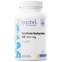 Osavi Sodium Butyrate SR 960mg bottle, 60 vegan capsules, microencapsulated sustained-release sodium butyrate food supplement