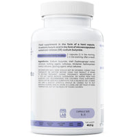 Osavi Sodium Butyrate SR bottle side panel with EAN barcode 5904139924617