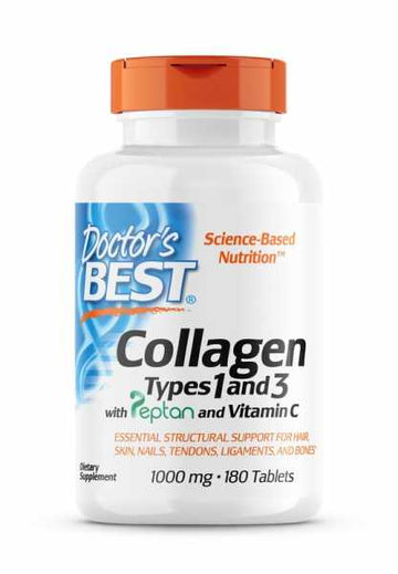 Doctor's Best Collagen Types 1 and 3 1000mg - 180 Tabs
