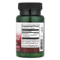 swanson-resveratrol-250mg Side bottle