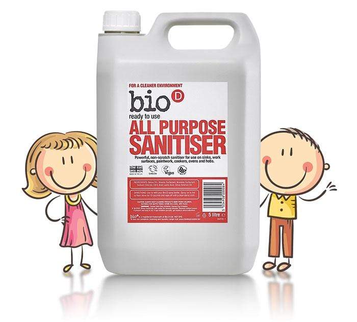 Bio D - All Purpose Sanitiser - Kills 99.9% of Germs- 5 Litre - Probiotic.ie