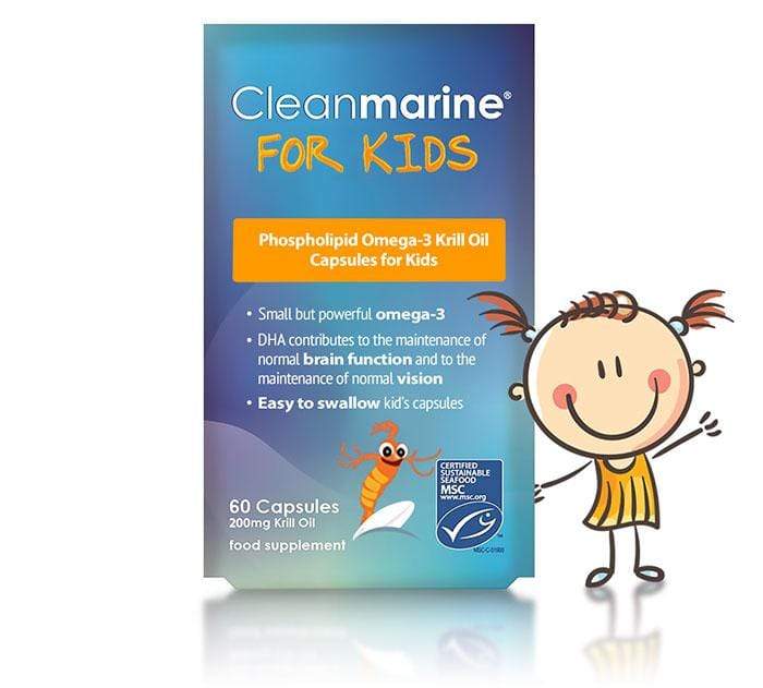 Cleanmarine For Kids - 100% pure Omega 3- 60 Caps - Probiotic.ie