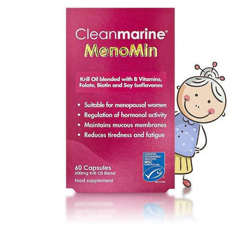 Cleanmarine MenoMin Menopause 600mg - 60 Caps - Probiotic.ie