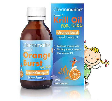 Cleanmarine Orange Burst For Kids - Pure Omega 3- 150ml - Probiotic.ie