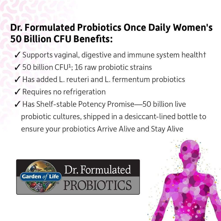 Garden Of Life Microbiome Probiotic Formula Once Daily Women's 30 caps - Probiotic.ie