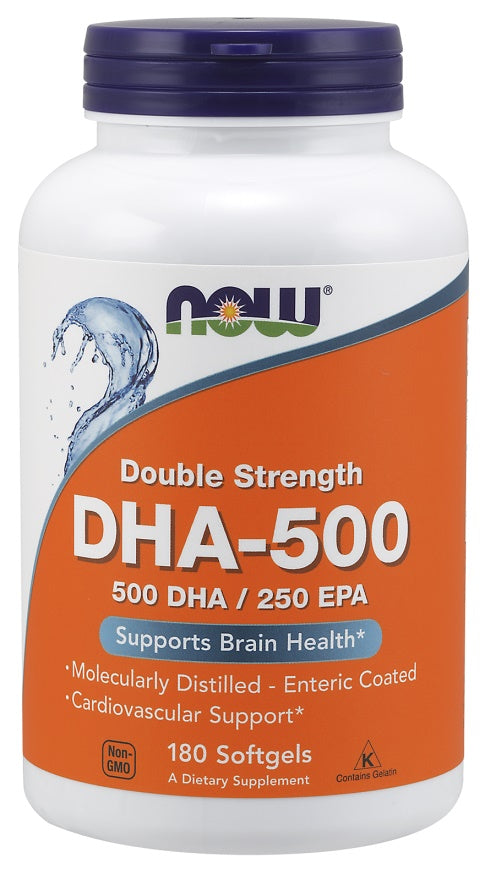 NOW Foods DHA-500 / EPA-250 – 90/180 Softgels