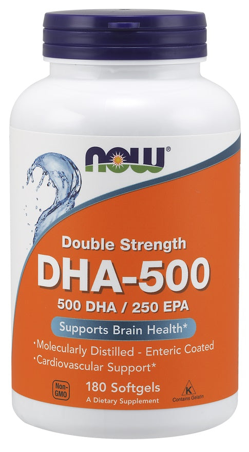 Now Foods 500 DHA / 250 EPA - 90 or 180 softgels