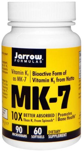 Jarrow Formulas - Vitamin K2 MK-7 - 90mcg - 60 softgels - Probiotic.ie