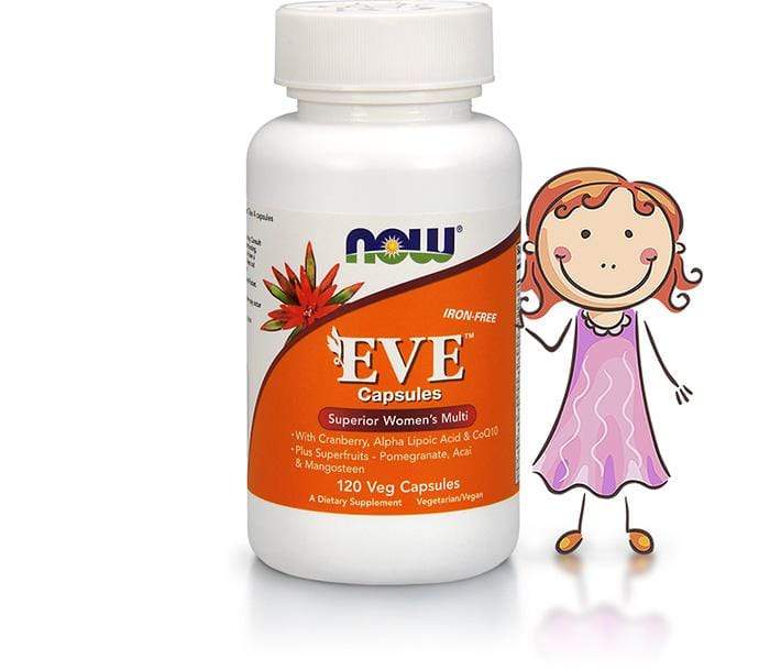 Now Foods Eve Capsules Superior Women's Multi-Vitamin - 120 Veg Capsules - Probiotic.ie