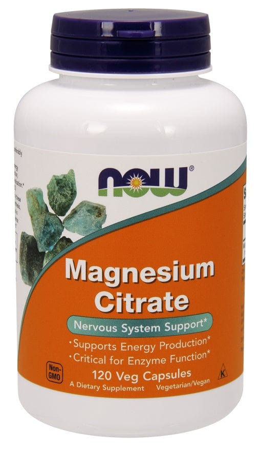 Now Foods Magnesium Citrate 400mg - 120 Caps - Probiotic.ie
