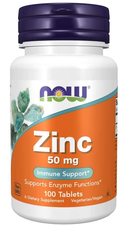 Now Foods - Zinc - 50 mg - 100 Tablets - Probiotic.ie