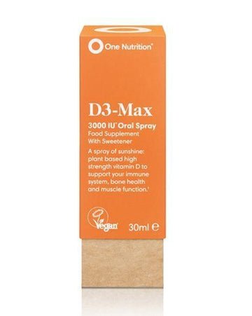 One Nutrition D3-MAX 3000 IU Oral Vitamin D Spray - 30ml - Probiotic.ie
