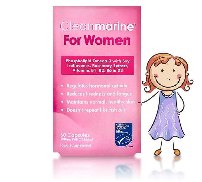 Probiotic.ie Cleanmarine For Women Omega-3 600mg - 60 Caps