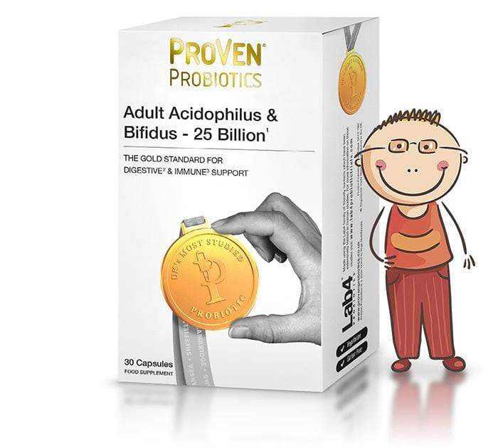 ProVen Probiotics Adult Probiotics inc Acidophilus & Bifidus 25 Billion - Probiotic.ie