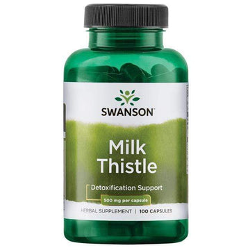 Swanson Full Spectrum Milk Thistle 500mg - Liver Support - 100 Caps - Probiotic.ie