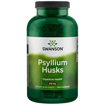 Swanson Psyllium Husks 610mg - 100/300 caps - Probiotic.ie