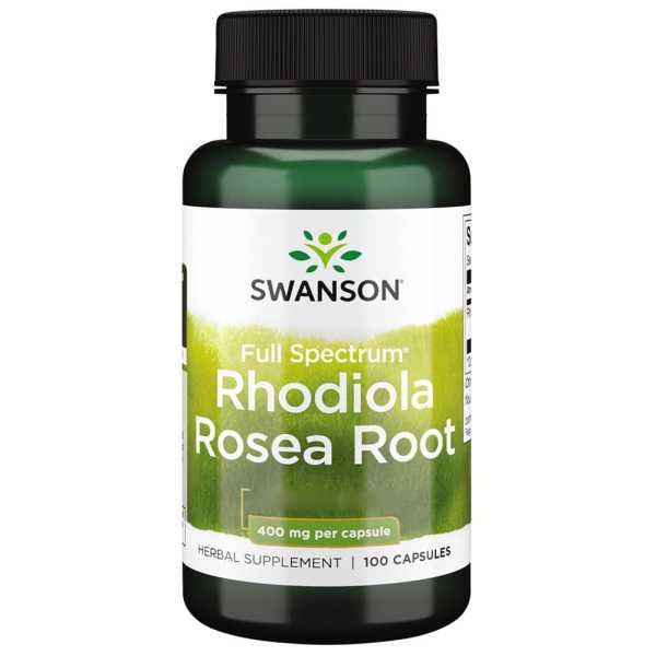 Swanson Rhodiola Rosea Root Full Spectrum 400mg - 100 Caps - Probiotic.ie
