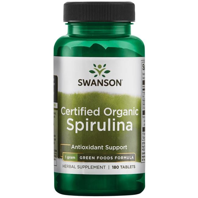 Swanson Spirulina 100% Certified Organic 500mg - 180 Tabs - Probiotic.ie
