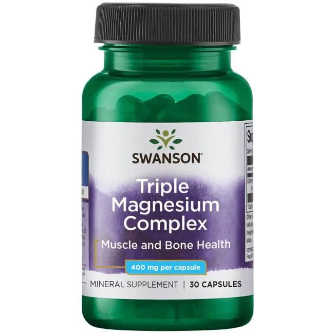 Swanson Triple Magnesium Complex 400mg 30 Caps - Probiotic.ie