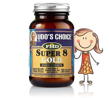 Udos Choice Super 8 Gold Microbiotic Max Strength - 30 Caps - Probiotic.ie
