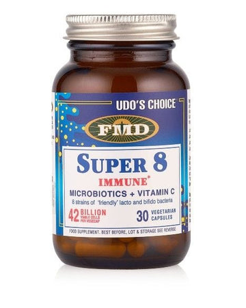 Udos Choice Super 8 Immune with Vitamin C - 30 Caps - Probiotic.ie