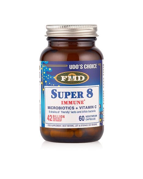 Udos Choice Super 8 Immune with Vitamin C - Large 60 Caps - Probiotic.ie